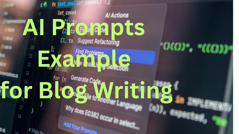 best AI prompts for blog writing